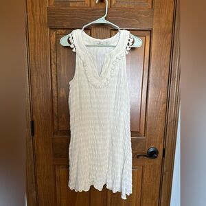 Vineyard vines gauze white tassel dress women’s size M